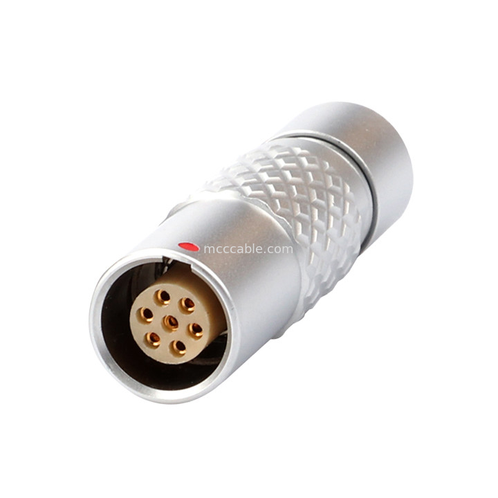7Pin Z4 Serie B Conector circular a prueba de agua Conjunto flotante Sistema de autobloqueo seguro de empuje-tirón