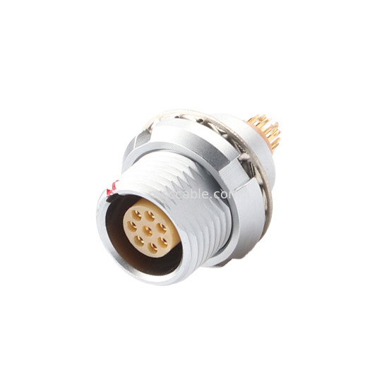 Serie redonda impermeable con bloqueo automático por empuje-tirón Z3 8Pin Para fijación externa del conector del chasis