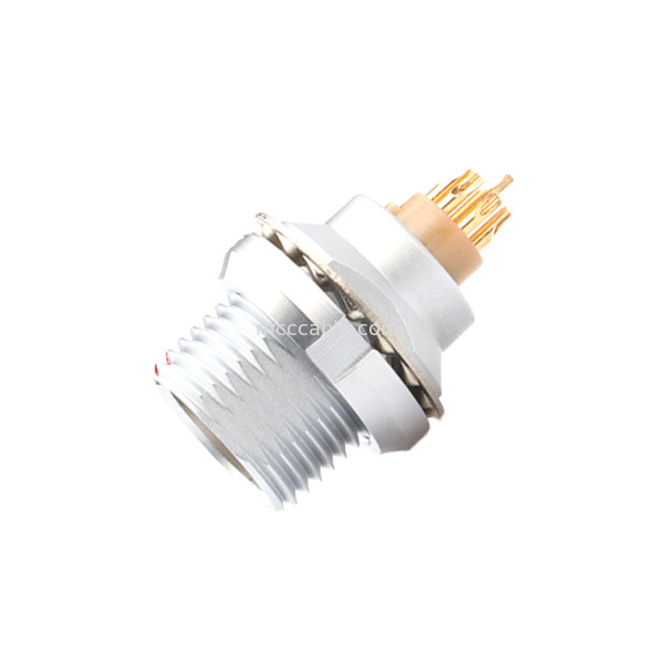 Serie redonda impermeable con bloqueo automático por empuje-tirón Z3 8Pin Para fijación externa del conector del chasis