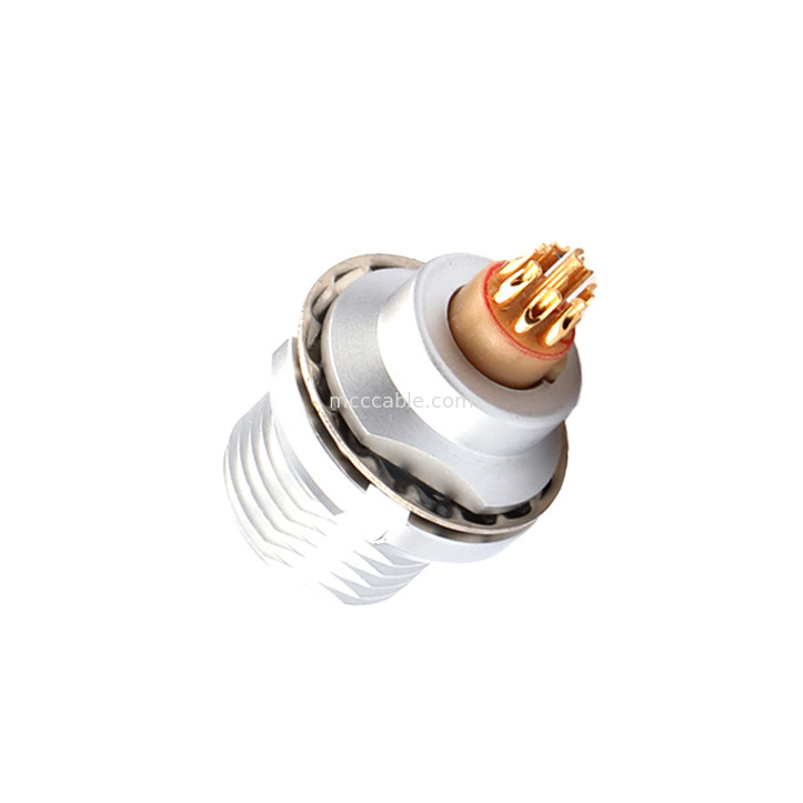 Serie redonda impermeable con bloqueo automático por empuje-tirón Z3 8Pin Para fijación externa del conector del chasis