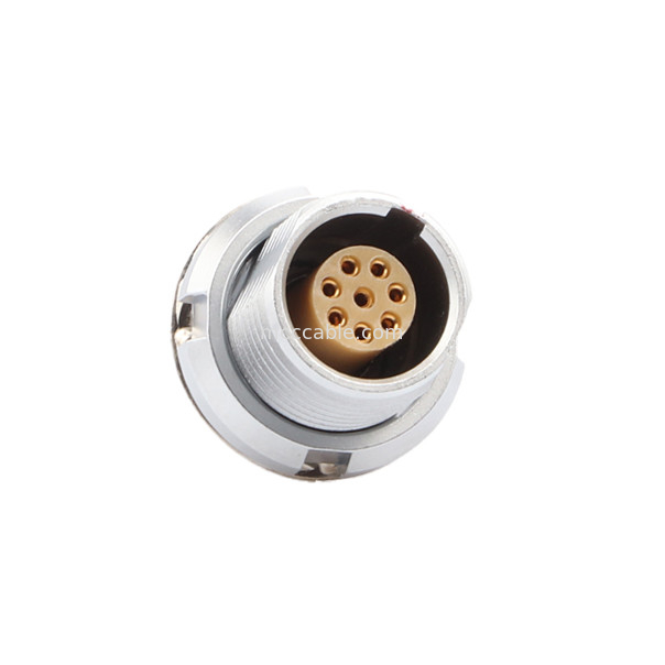 Serie redonda impermeable con bloqueo automático por empuje-tirón Z3 8Pin Para fijación externa del conector del chasis