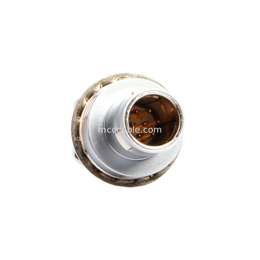 Conector circular T9 de 7 pines con enchufe fijo y tuerca fija Conector de equipos aeroespaciales médicos militares