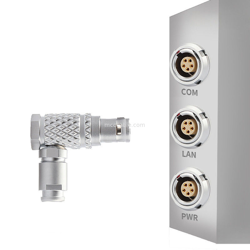 Conector de bloqueo automático circular de empuje-tirón de la serie T3 5Pin B para control industrial