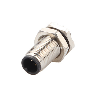 Conector circular M5 código-A de la serie impermeable de panel de la brida de la placa de circuito impreso macho soporte de toma de 3 núcleos y 4 núcleos personalización IP67