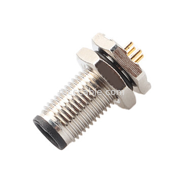Conector circular M5 código-A de la serie impermeable de panel de la brida de la placa de circuito impreso macho soporte de toma de 3 núcleos y 4 núcleos personalización IP67