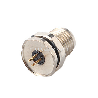 Conector circular M5 código-A 4Pin series resistentes al agua Mates femeninos con M5 panel de brida de la toma de PCB masculino