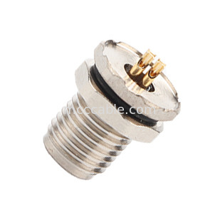 Conector industrial circular a prueba de agua M5 Código-A 4Pin Panel Flange PCB Socket femenino IP67