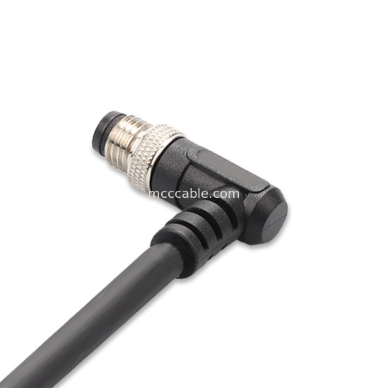 Conector industrial M8 conector circular impermeable moldeado por inyección macho hembra 6 pines