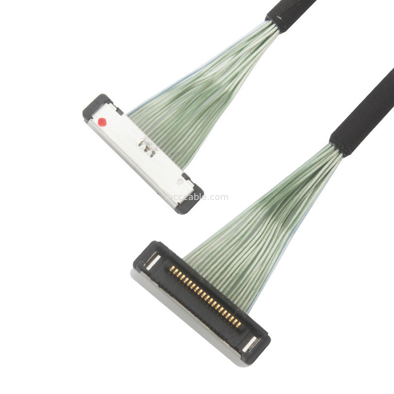 0.4mm Pitch 20380-R20T-06 Micro Cable Coaxial Lvds conector de cable 20P 0,4mm Pitch