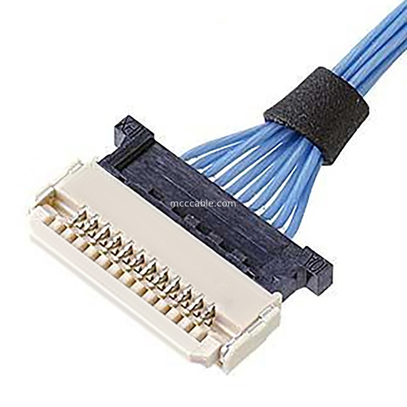 Cables microcoaxial horizontales de 0,5 mm de inclinación DW-5 20598-008T-02 enchufe para receptores 8 pines
