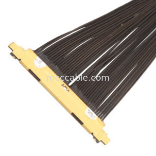 40P UL11130 46AWG Micro cable coaxial ensamblaje 20531-040t-02 IDC Formando OEM / ODM