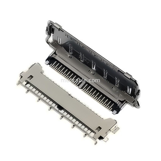 el conector de los lvds mecanografía 40 a tipo de acoplamiento horizontal del conector 20977-040T 040E 01 de los lvds del perno el conector Micro-coaxial