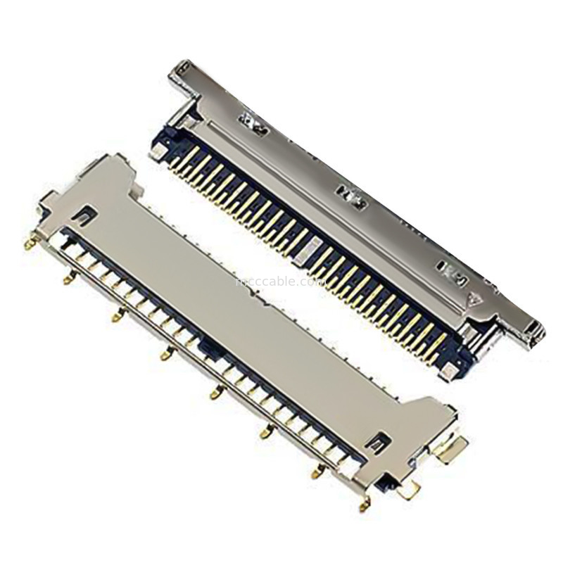 el conector de los lvds mecanografía 40 a tipo de acoplamiento horizontal del conector 20977-040T 040E 01 de los lvds del perno el conector Micro-coaxial
