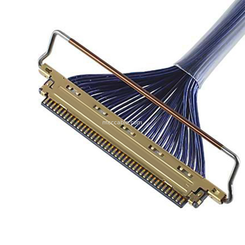 20453 20454 20455-240T A40E-76 2574 2576-0402 Cable coaxial con inclinación de 0,4 mm Tipo de apareamiento horizontal micro-coaxia