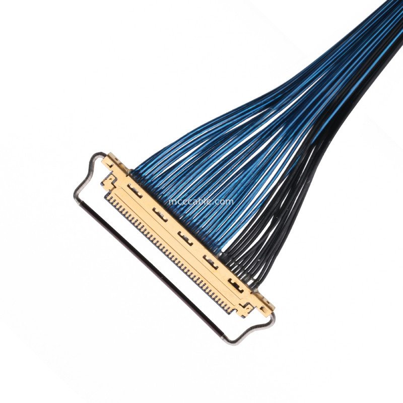 20633-250T-01S 50P 0,4 mm de inclinación Tipo de apareamiento horizontal Conector microcoaxial con bloqueo mecánico