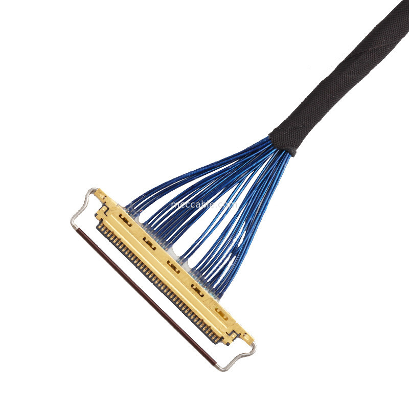 Echada 20453-330t-13 de  0.5m m del cable de la informática de 44AWG SGC LVDS a 20453-340t-13