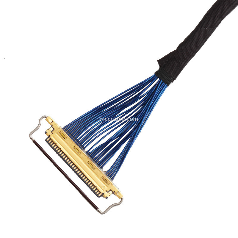 Echada 20453-330t-13 de  0.5m m del cable de la informática de 44AWG SGC LVDS a 20453-340t-13
