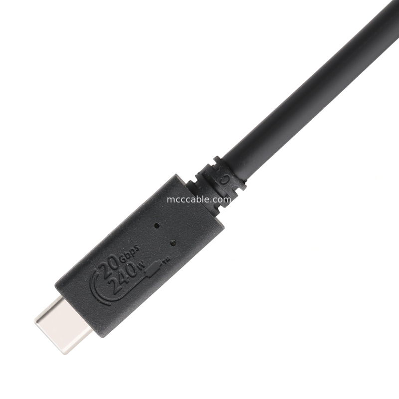 Cables USB4 8K 240W 20Gbps Cable USB4 de grado industrial velocidad de transmisión ultra alta carga muy rápida