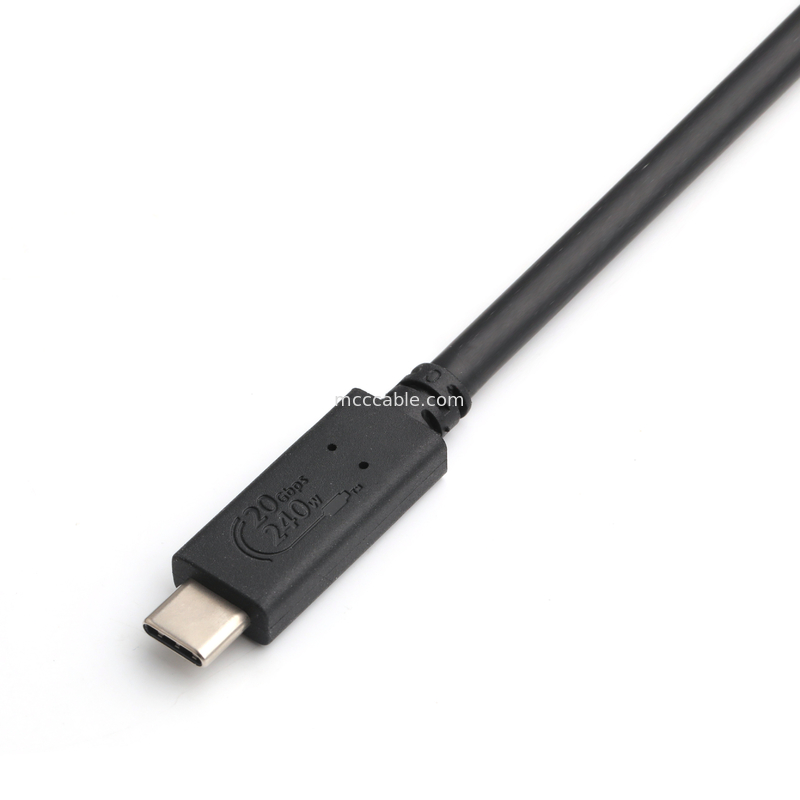 Cables USB4 8K 240W 20Gbps Cable USB4 de grado industrial velocidad de transmisión ultra alta carga muy rápida