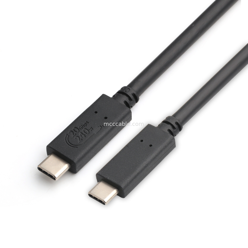 Cables USB4 8K 240W 20Gbps Cable USB4 de grado industrial velocidad de transmisión ultra alta carga muy rápida