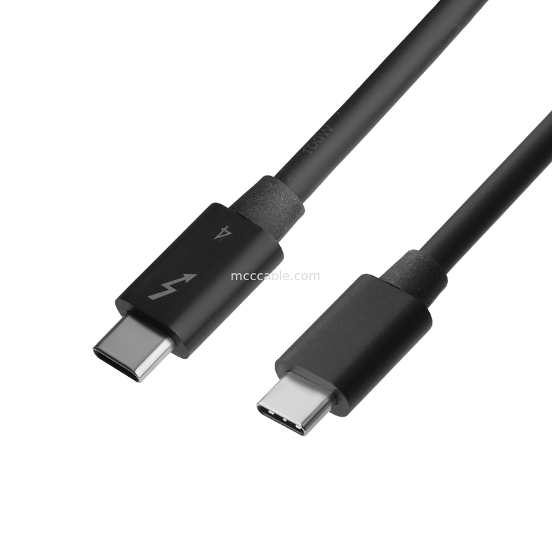 Thunderbolt 4 Cable personalizado Carga ultrarrápida Transferencia de datos de velocidad del rayo suave y duradera para una experiencia sin problemas