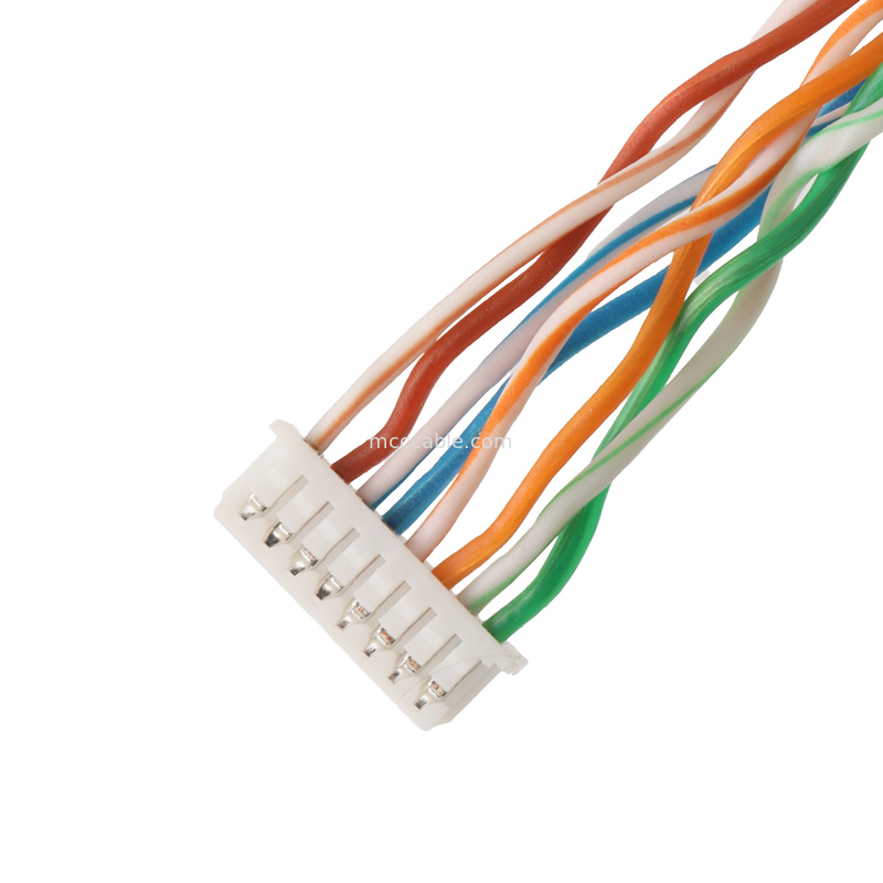 IP67 Conector circular de 8 pines impermeable SA812/S8S con cable CAT5e para sistemas de cámaras