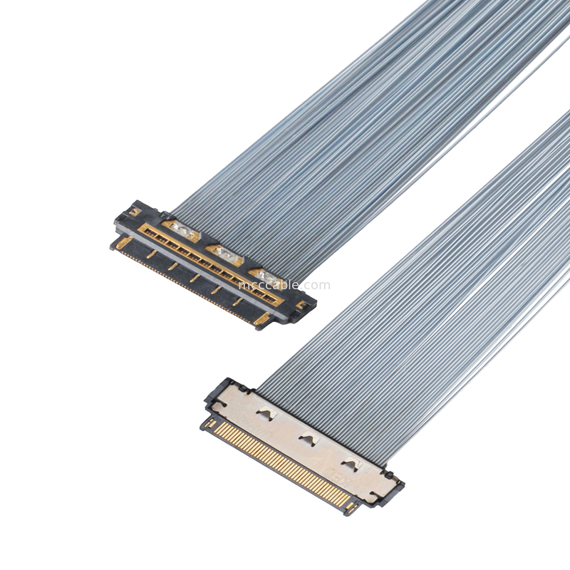 KEL XSL20-48S Cable micro-coaxial, tono de 0,25 mm, 44AWG PFA, adhesivo UV doble