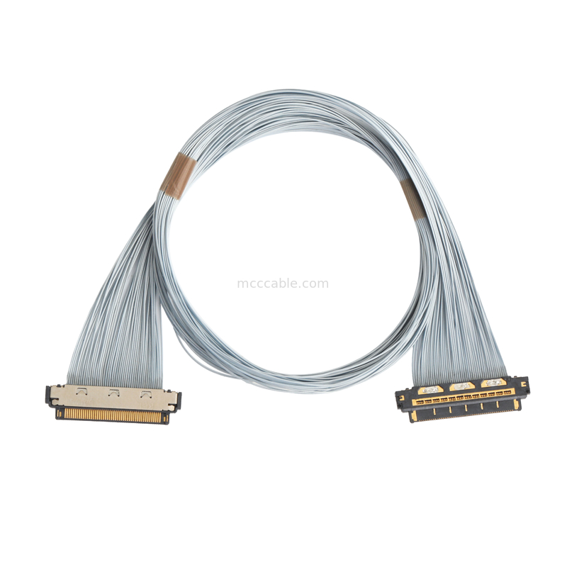 KEL XSL20-48S Cable micro-coaxial, tono de 0,25 mm, 44AWG PFA, adhesivo UV doble