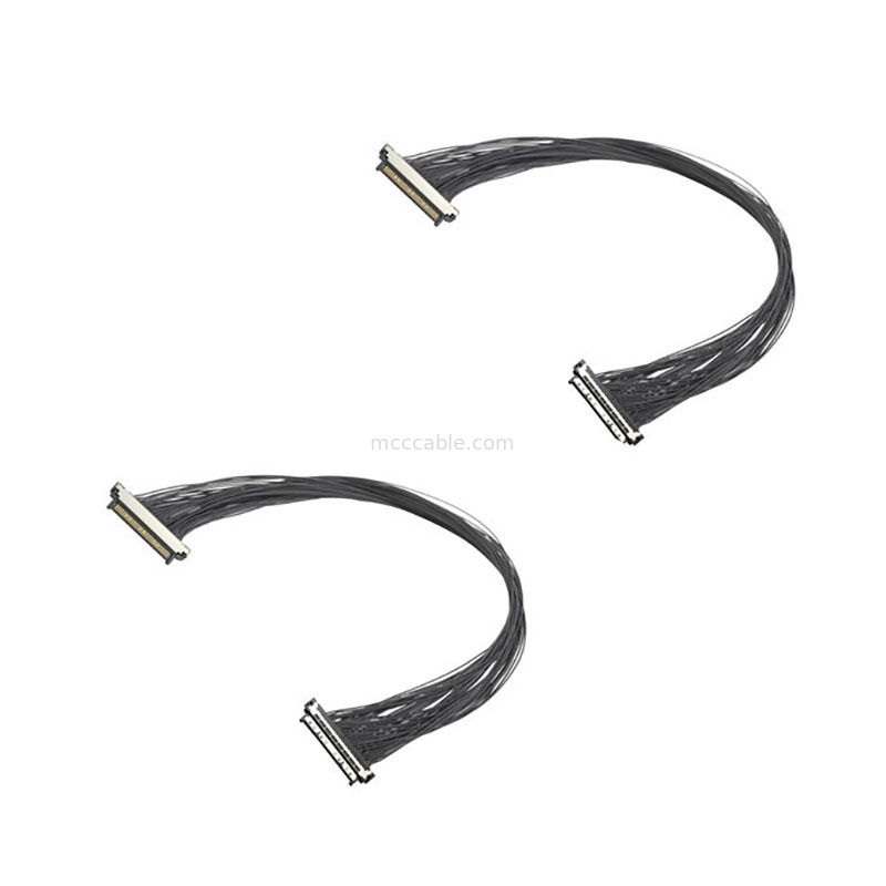Cable microcoaxial USL20-30SS-017C de micro paso de 0,4 mm, con clasificación IP67 para instalación de cámaras en entornos hostiles