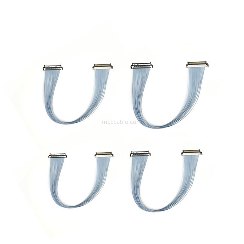 0.4mm USL20-30SS-020C Microcable coaxial Temperatura de funcionamiento de -40°C a +105°C para sistemas de seguridad al aire libre