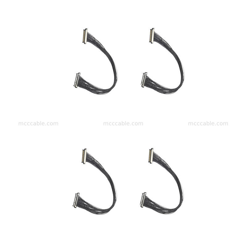 Cable micro coaxial USL20-30SS-019B de 0,4 mm de estándar militar para equipos de cámara tácticos y de campo de batalla