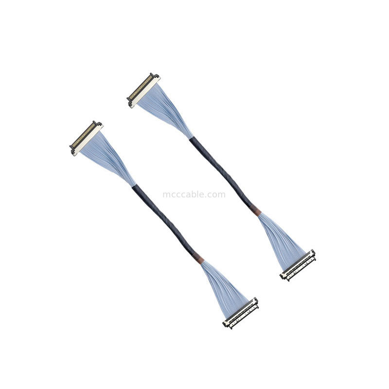 Cable micro coaxial USL20-30SS-020B ZIF de 0,4 mm - Resistente a la vibración para módulos de cámara DMS/OMS automotrices
