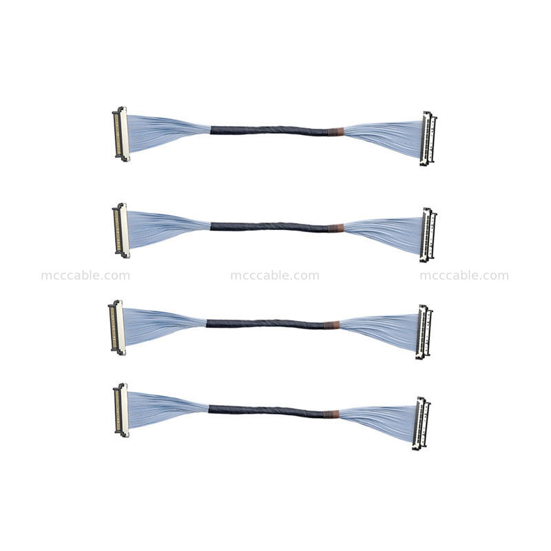 0.4mm USL20-30SS-050C Micro Cable Coaxal de grado militar resistente a los golpes y vibraciones para cámaras tácticas