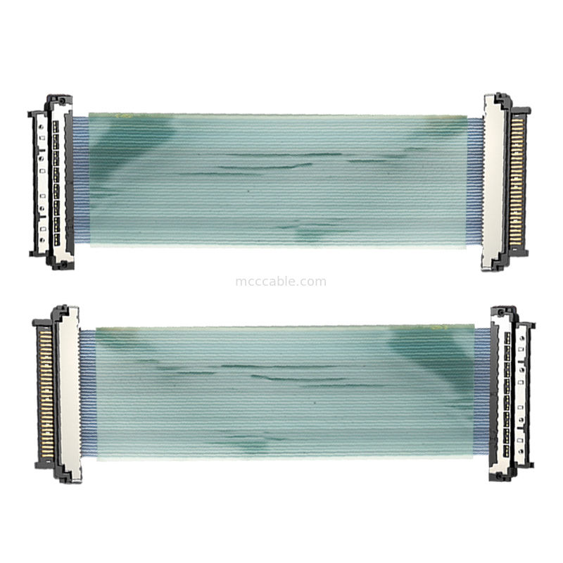 Ensamblaje de cable micro coaxial USL20-30SS-050BH de 0,4 mm, blindado contra EMI, para robots de inspección de plantas nucleares