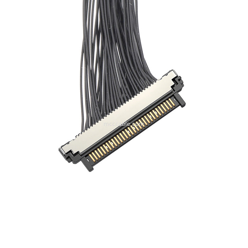 Cable microcoaxial USL20-30SS-017C de micro paso de 0,4 mm, con clasificación IP67 para instalación de cámaras en entornos hostiles