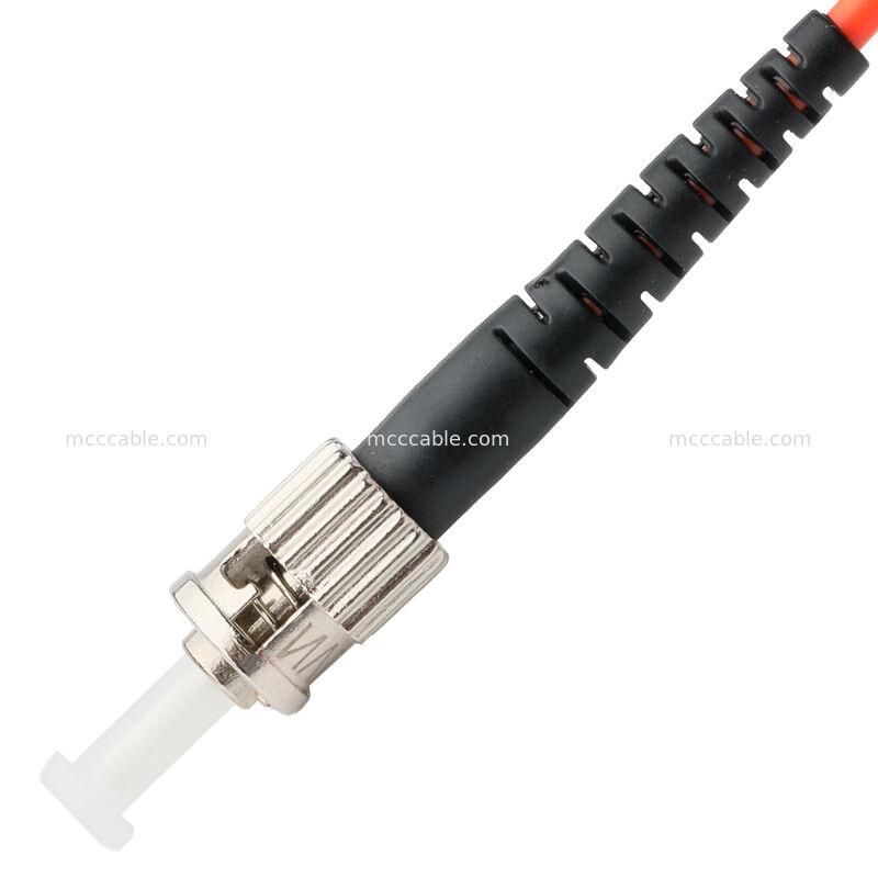 ST/PC Duplex Fiber Optic Patch Cable - MM 62.5/125 PVC Orange Jacket