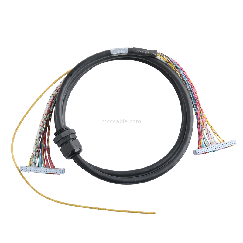 Arnés de cable plano IDC de cinta de 40 pines - Paso de 0.05 mm de 28AWG - Cable plano de 40 conductores