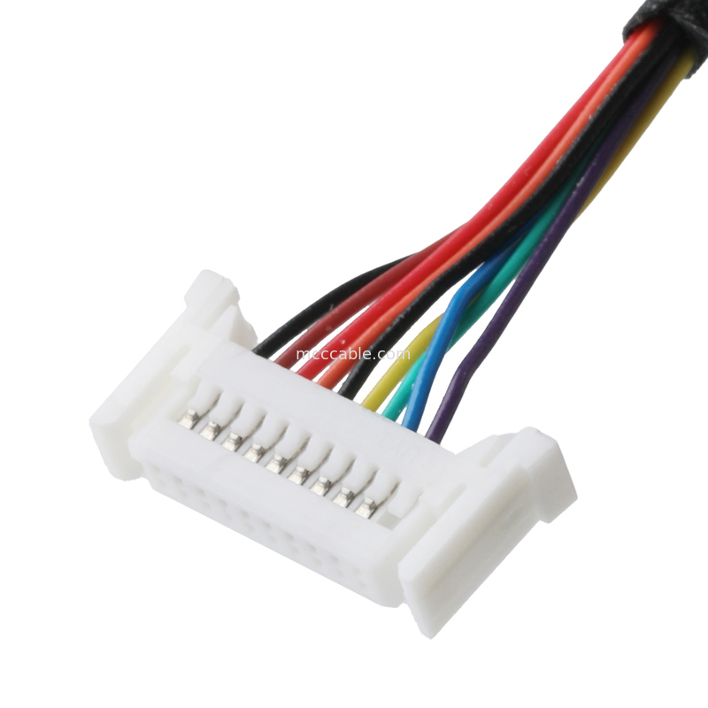 DB9 Male to 20-Pin 1.0mm Pitch Wire Harness - UL1571 28AWG Custom Assembly