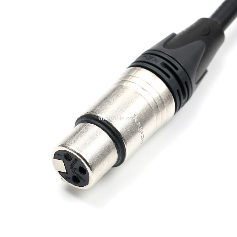XLR personalizado de 3 pines Femenino a Molex 51163-0300 ensamblaje de cable Neutrik NC3FXX 20AWG UL2464