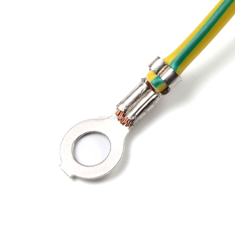 Ensamblaje de cable de alimentación IEC C14 para montaje en panel a C13 con cable de tierra