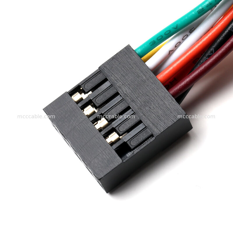 Ensamblaje de cable de panel frontal Molex de 2,54 mm y 10 pines para aplicaciones OEM personalizadas