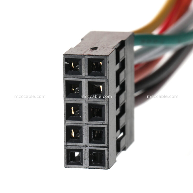 Ensamblaje de cable de panel frontal Molex de 2,54 mm y 10 pines para aplicaciones OEM personalizadas