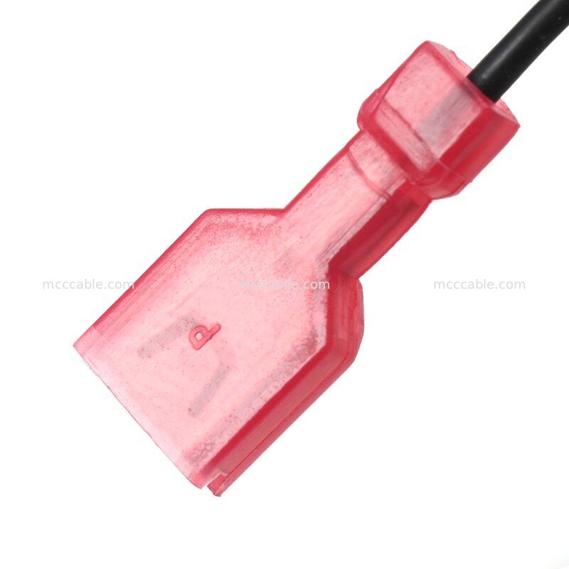 Arnés de cableado de condensador filtrado EMI personalizado con núcleo de ferrita y terminales de 6,3 mm