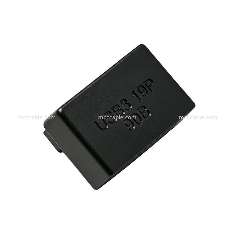 PH19B+ 90-Degree USB 3.0 19/20-Pin Motherboard Adapter with Molded Design