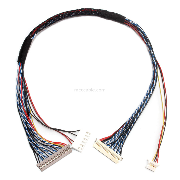 Echada Df19 del contacto de la asamblea de cable del Pin LVDS de  30 1.0m m 1.25m m a Df14