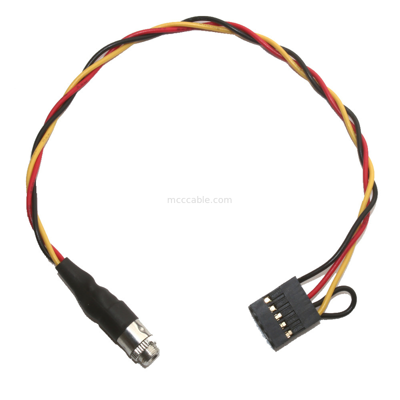 Molex 22 55 2101 conector de audio de encargo del soporte del panel de la echada 3.5m m del arnés de cable 2.54m m