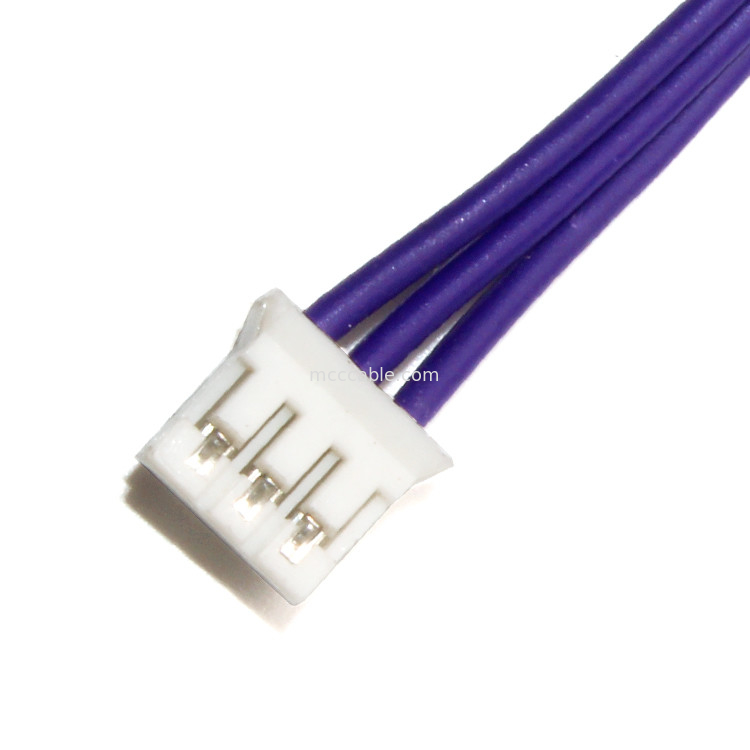 Alambre de encargo de la echada del arnés de cable 0.8m m de JST 3pin para subir al cable de SUHR-03V-S