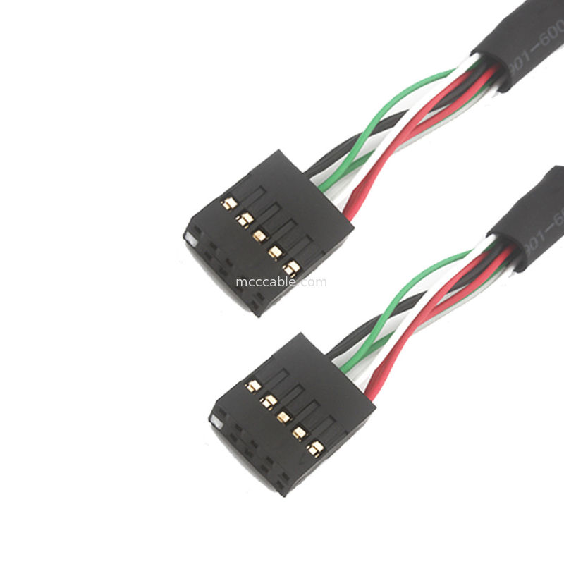 Bb dual del arnés de cable del Usb de 2.54m m al cable de la posición MOLEX 22552101 del Sbc 10