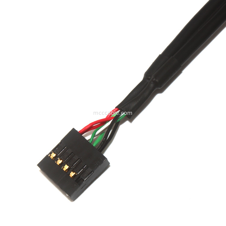 10 longitud Molex 22-55-2101 de la asamblea de cable de Molex de la echada del Pin 30AWG 2.54m m 150m m