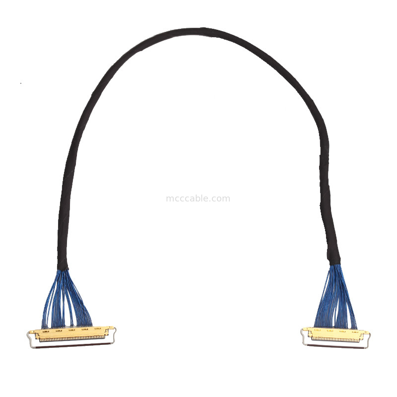 Echada 20453-330t-13 de  0.5m m del cable de la informática de 44AWG SGC LVDS a 20453-340t-13